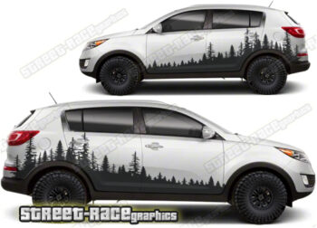 Kia Sportage 024 - Forest overland graphics