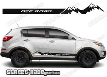 Kia Sportage 061 - off road racing stripes