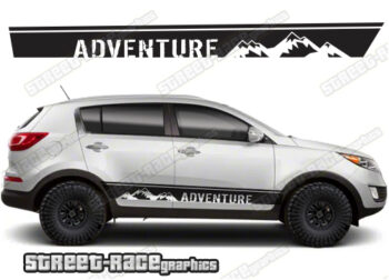 Kia Sportage 062 - mountain adventure racing stripes