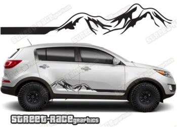 Kia Sportage 063 - mountain adventure racing stripes