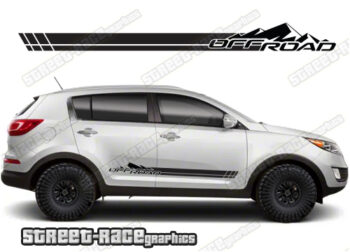 Kia Sportage 064 - off road racing stripes