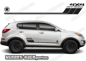 Kia Sportage 065 - off road 4x4 racing stripes