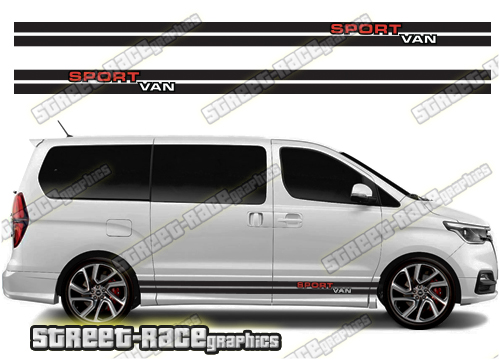 Hyundai i800 racing stripes 001