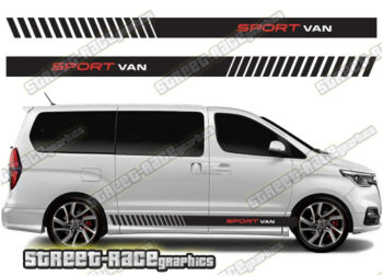 Hyundai i800 racing stripes 005 - Sport van