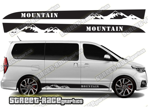 Hyundai i800 racing stripes 025 - Mountains