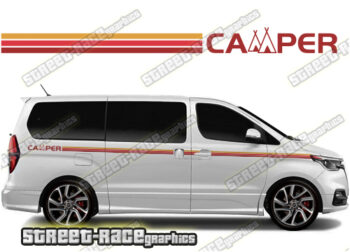 Hyundai i800 racing stripes 028 - Retro Camper