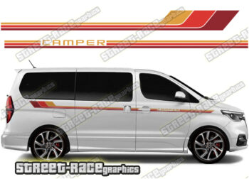 Hyundai i800 racing stripes 029 - Retro Camper