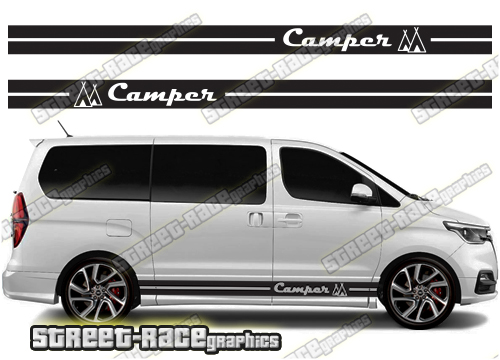 Hyundai i800 racing stripes 032 - Camper
