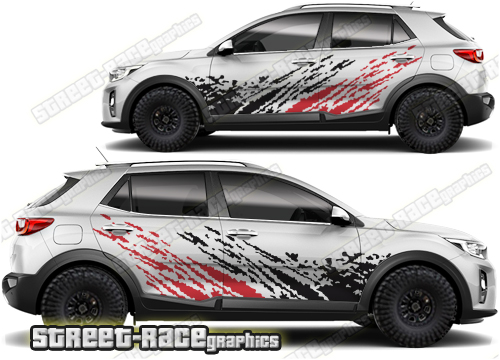 Kia Stonic 001 - mud splatter graphics