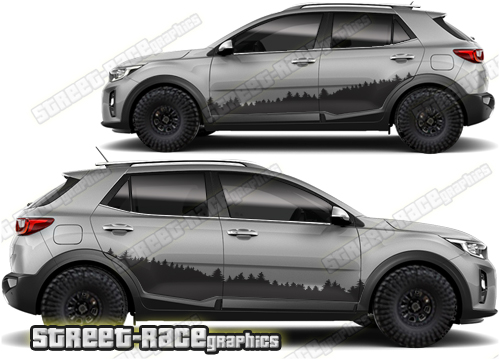 Kia Stonic 023 - Forest overland graphics