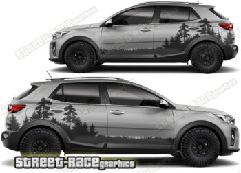 Kia Stonic 025 - Forest overland graphics