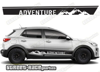 Kia Stonic 062 - mountain adventure racing stripes