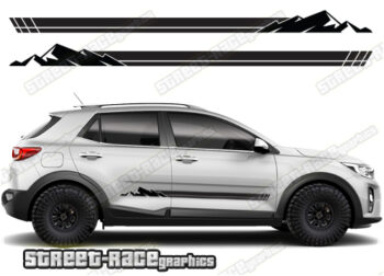 Kia Stonic 069 - 4x4 racing stripes