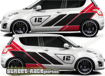 Suzuki Swift large racing graphics 016
