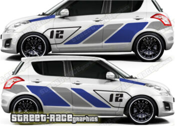 Suzuki Swift large racing graphics 017