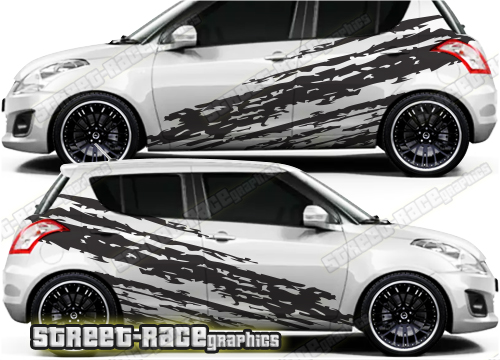 Suzuki Swift large racing graphics 019