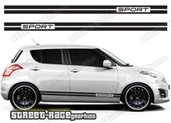 Suzuki Swift side racing stripes 023
