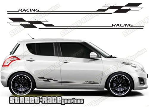 Suzuki Swift side racing stripes 025