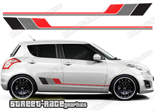 Suzuki Swift side racing stripes 026