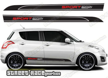 Suzuki Swift side racing stripes 027
