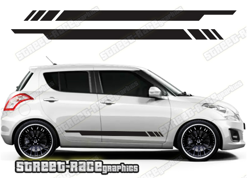 Suzuki Swift side racing stripes 032