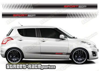 Suzuki Swift side racing stripes 033