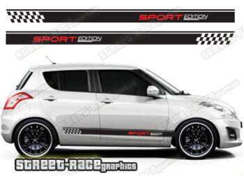 Suzuki Swift side racing stripes 034