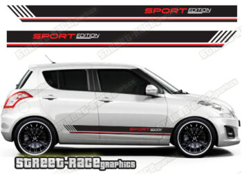 Suzuki Swift side racing stripes 036
