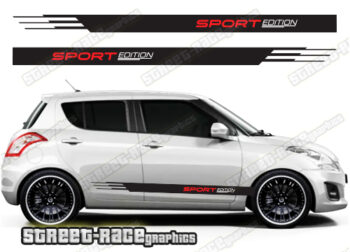 Suzuki Swift side racing stripes 038
