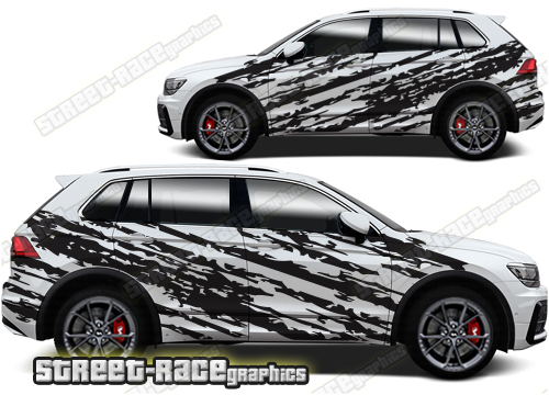 Volkswagen T-Cross 008 - ripped graphics