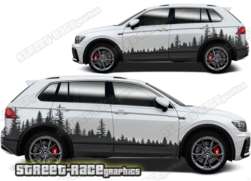 Volkswagen T-Cross 024 - Forest overland graphics