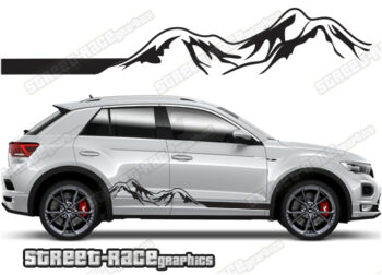 Volkswagen T-Roc 063 - mountain adventure racing stripes