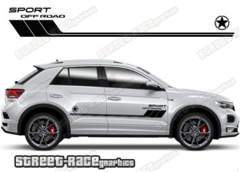 Volkswagen T-Roc 065 - off road 4x4 racing stripes