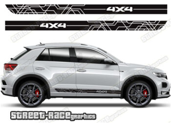 Volkswagen T-Roc 068 - 4x4 racing stripes