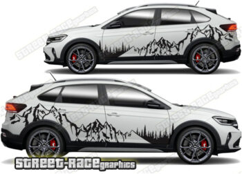 Volkswagen Taigo 018 - Mountain adventure overland graphics