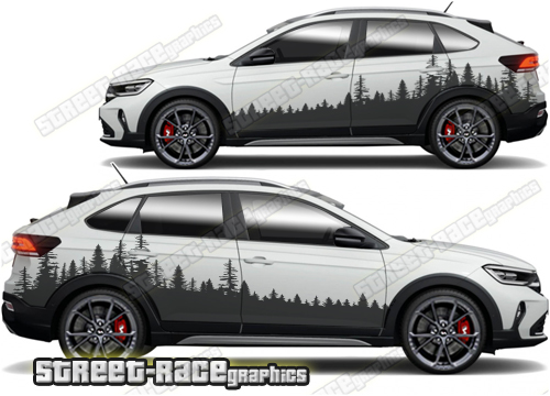 Volkswagen Taigo 024 - Forest overland graphics