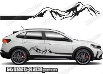 Volkswagen Taigo 063 - mountain adventure racing stripes