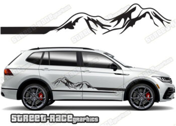 Volkswagen Tiguan 063 - mountain adventure racing stripes