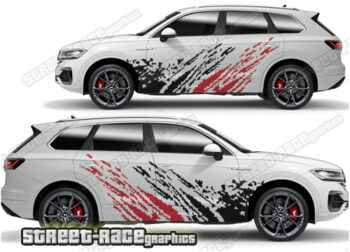 Volkswagen Touareg 001 - mud splatter graphics