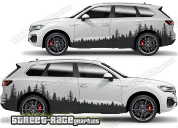 Volkswagen Touareg 024 - Forest overland graphics