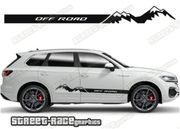 Volkswagen Touareg 061 - off road racing stripes