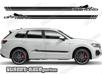 Volkswagen Touareg 064 - off road racing stripes