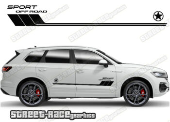 Volkswagen Touareg 065 - off road 4x4 racing stripes