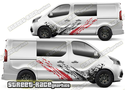 Vauxhall / Opel Vivaro graphics 003 - Mud splatter