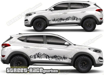 Hyundai Tuscon 020 - Mountain graphics