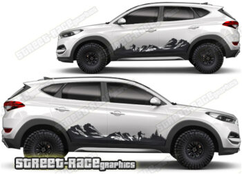 Hyundai Tuscon 021 - Mountain graphics