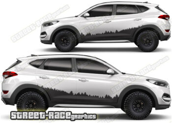 Hyundai Tuscon 023 - Forest overland graphics
