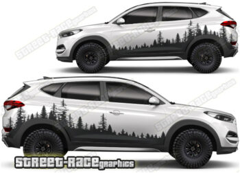 Hyundai Tuscon 024 - Forest overland graphics