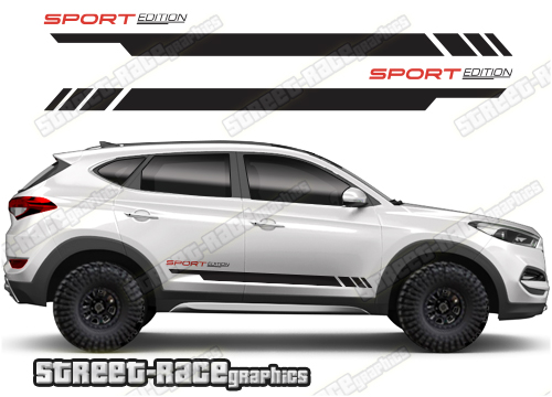 Hyundai Tuscon 057 - racing stripes