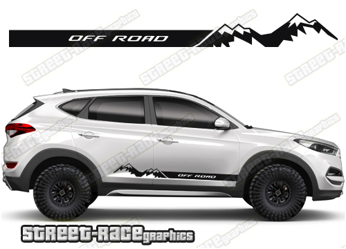 Hyundai Tuscon 061 - off road racing stripes